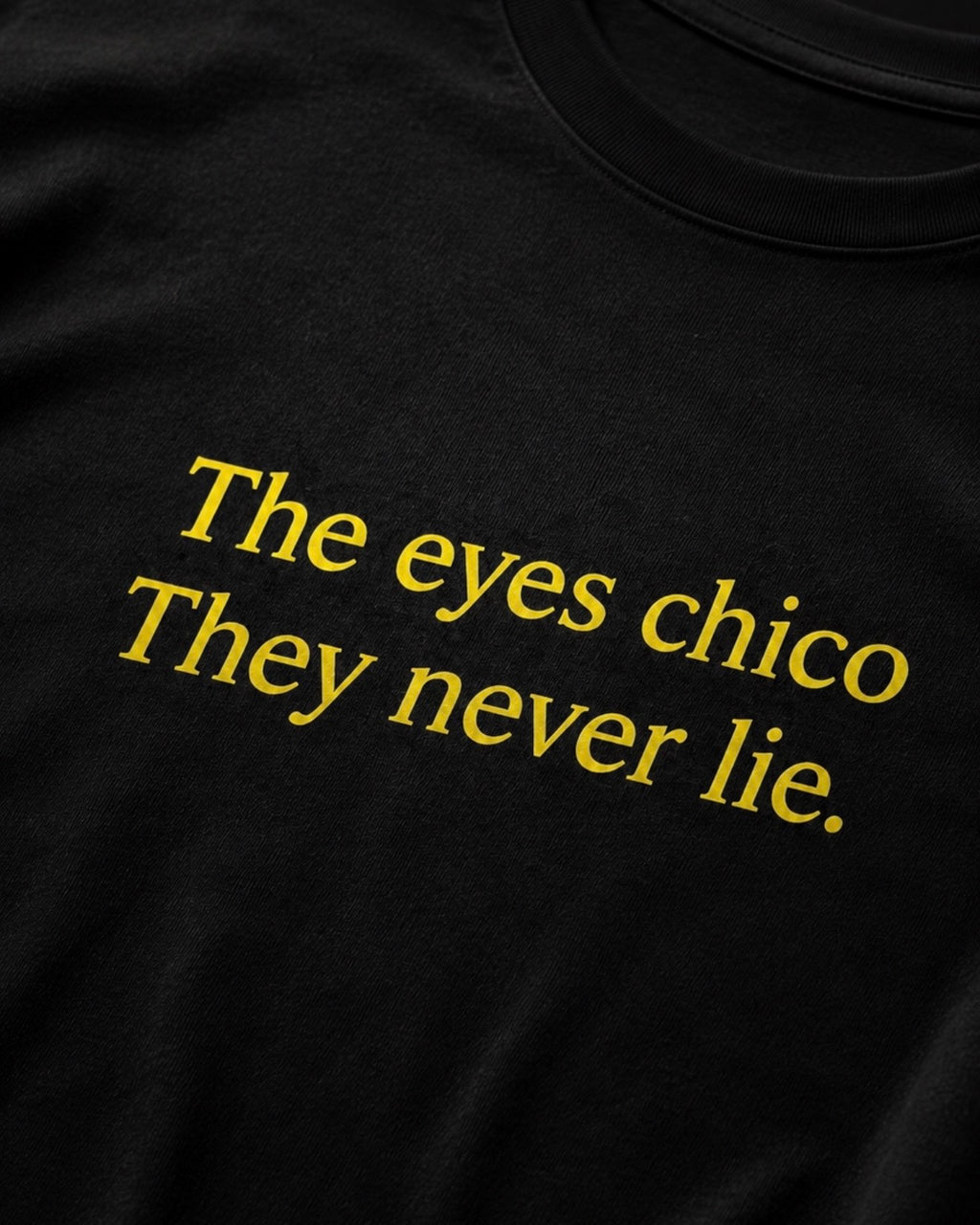 The eyes Chico | Black T-Shirt