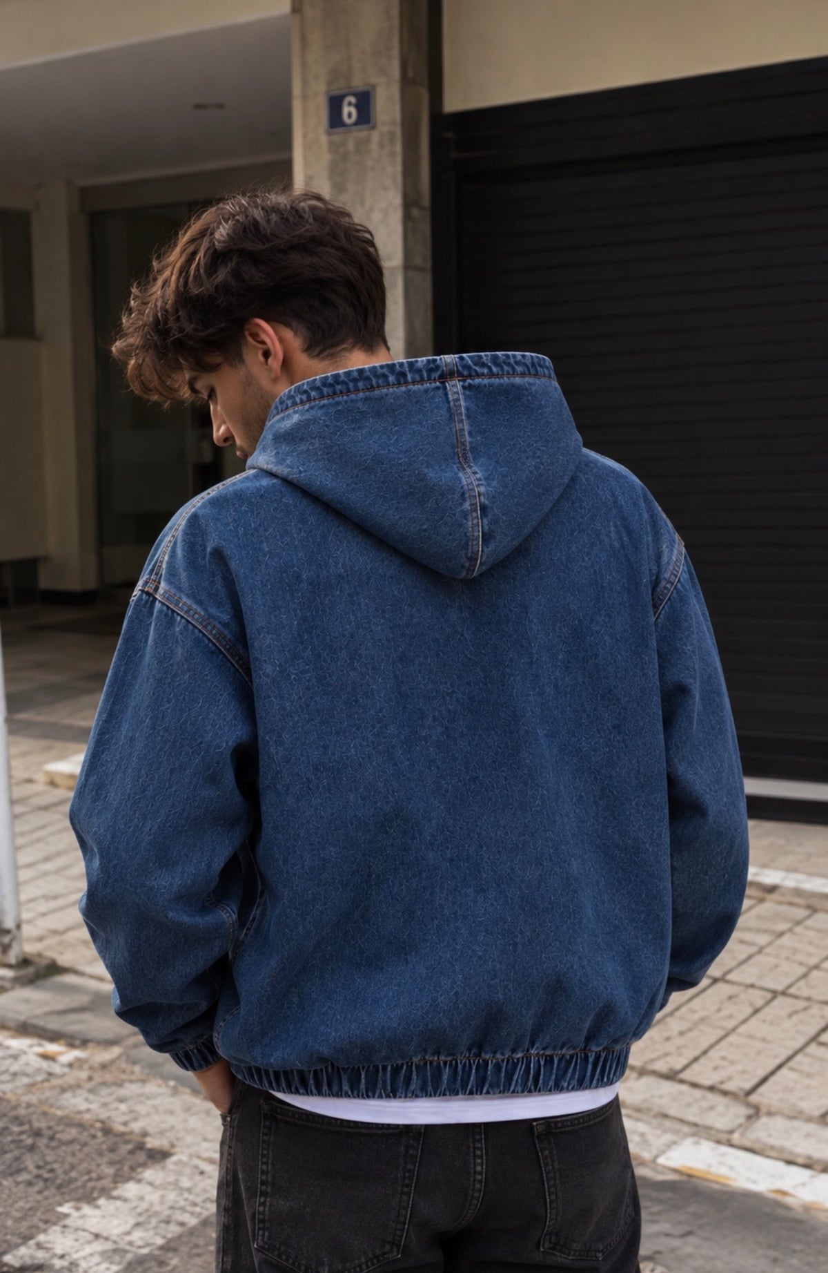 Denim Hooded Jacket – Blue | Loyalty Athens