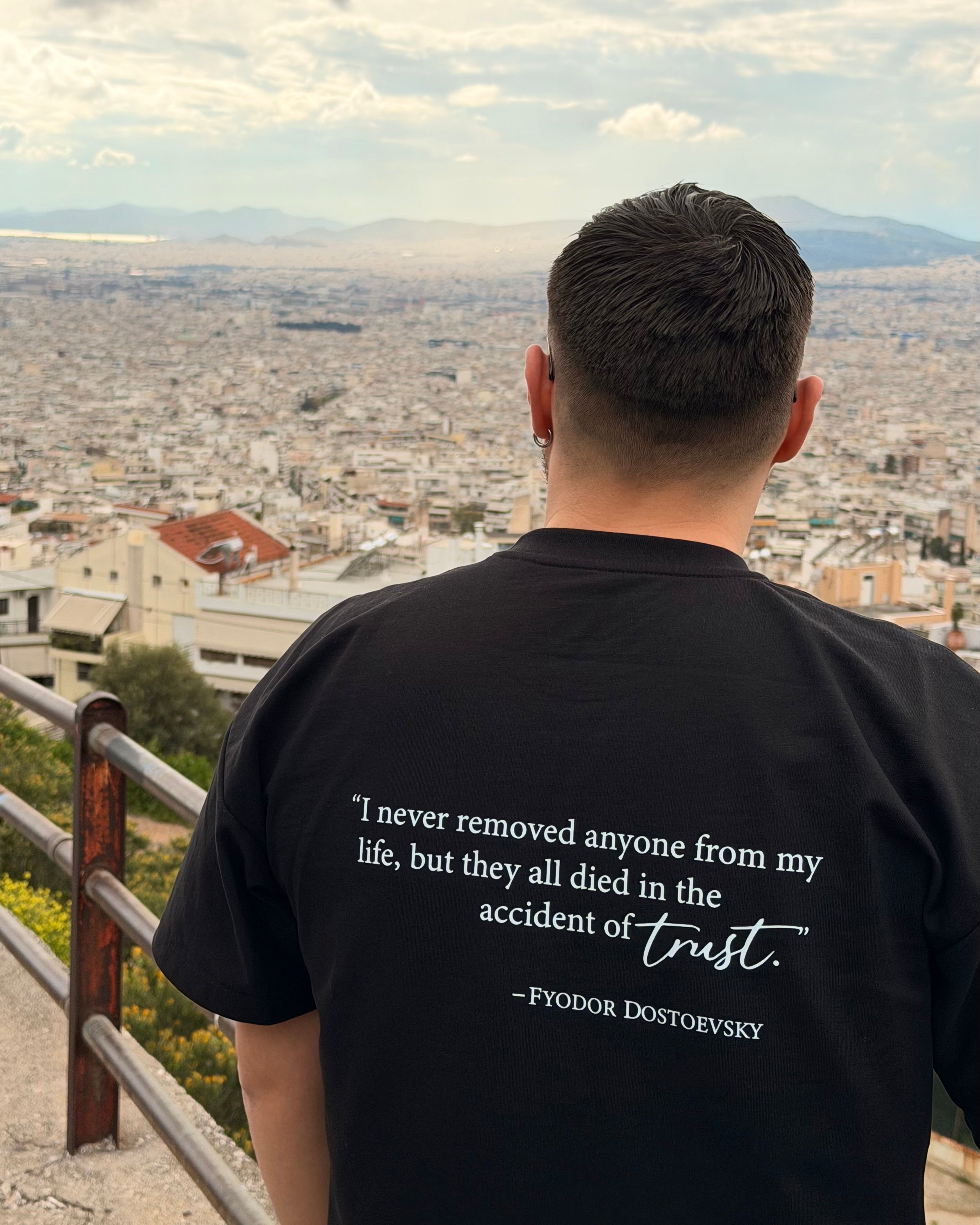 Heavy Luxury Tee - Black | Dostoevsky Quote