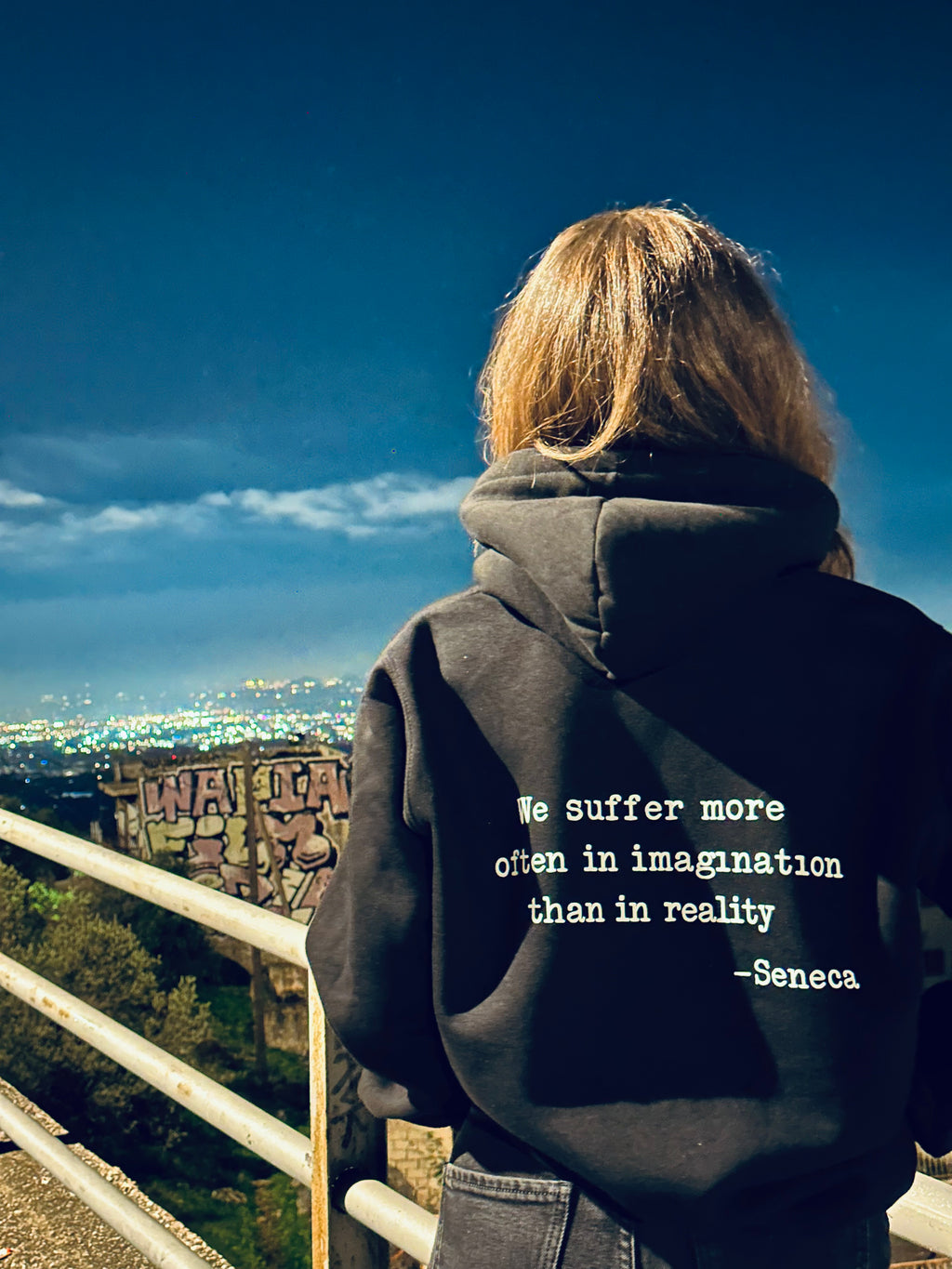 Black Hoodie – Seneca Quote
