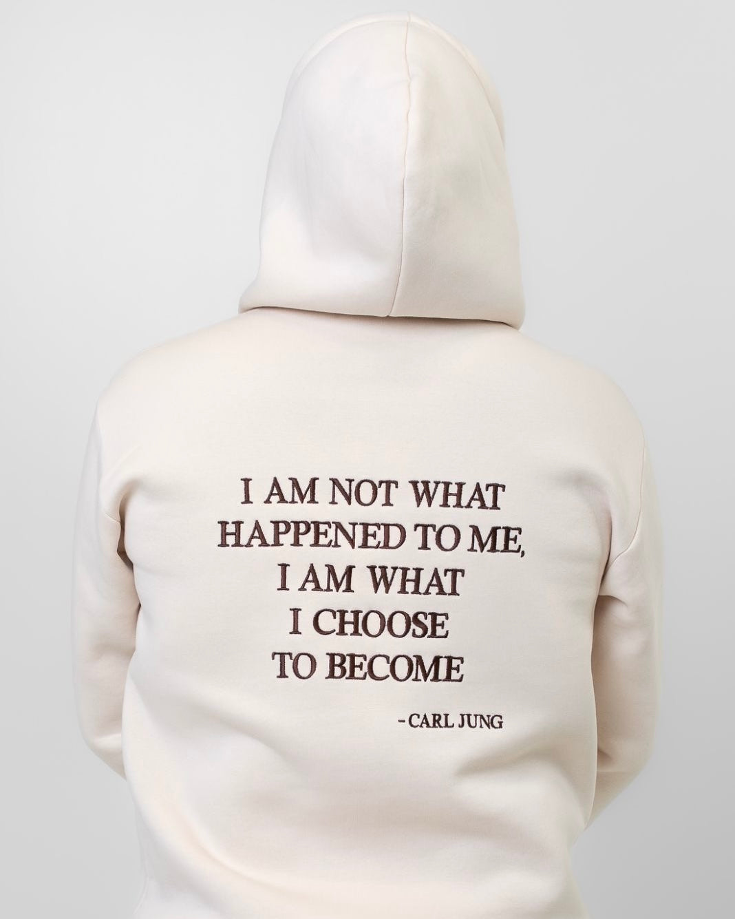 Cream Hoodie - Carl Jung Quote