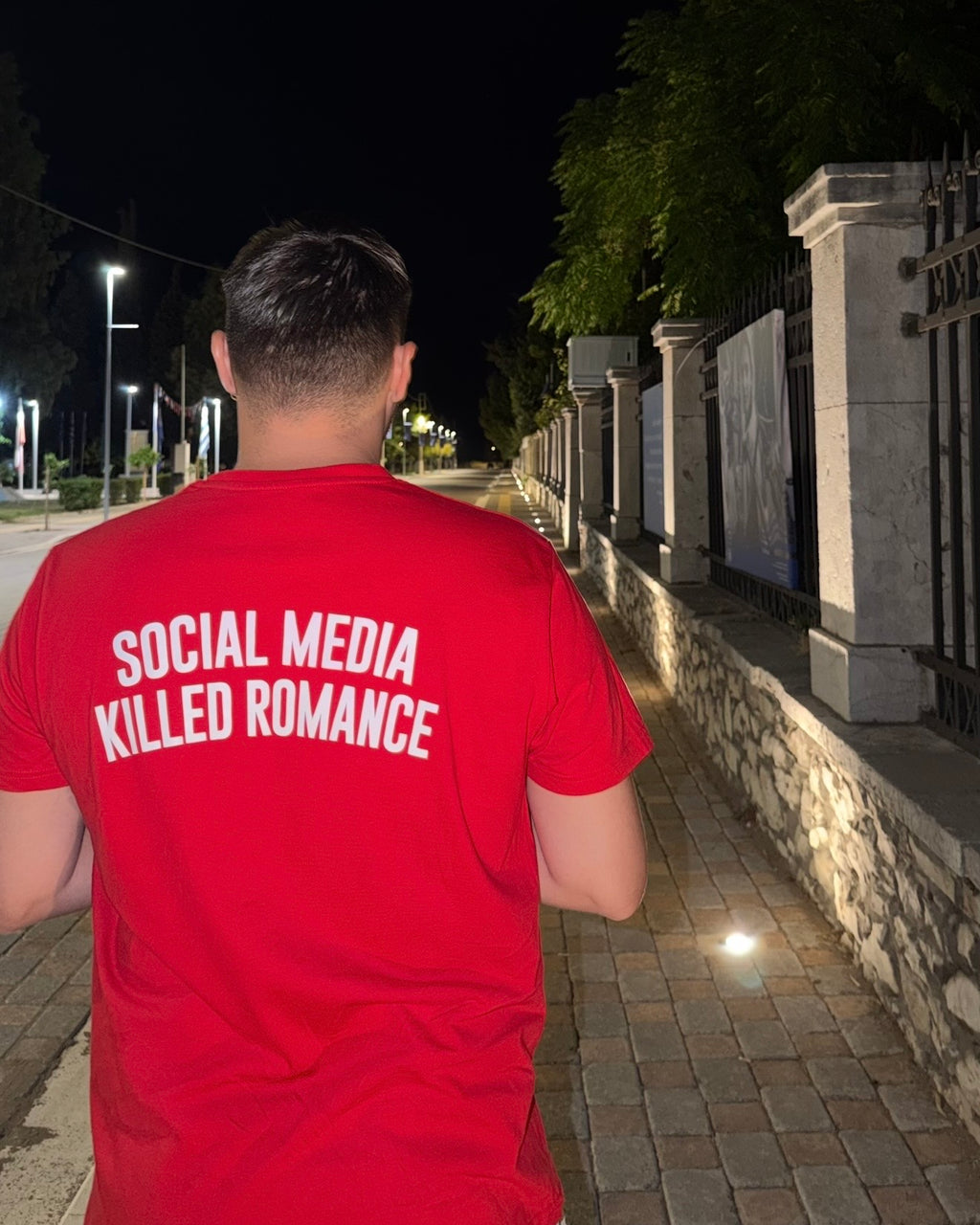 Red T-Shirt | Social Media Killed Romance