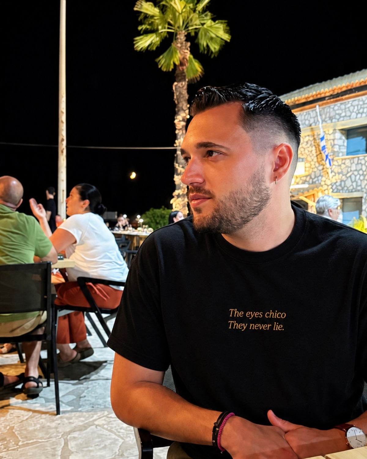 The eyes Chico | Black T-Shirt