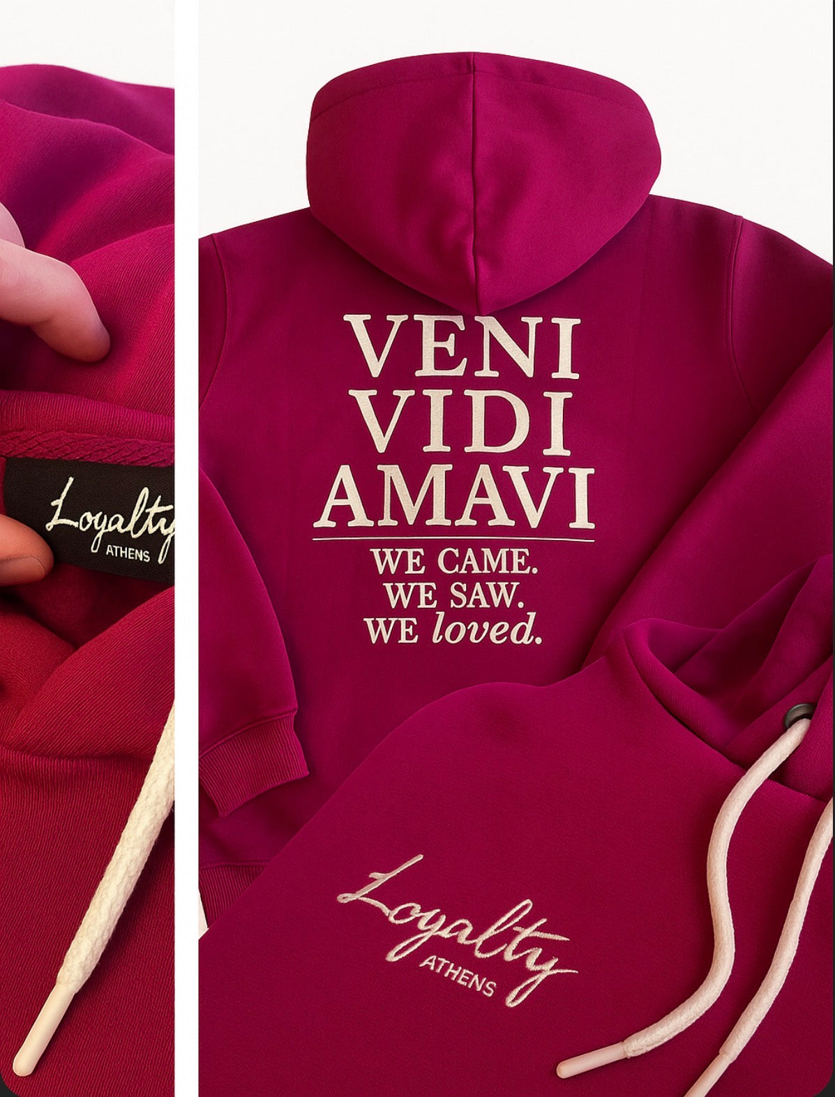 Magenta Hoodie – Veni Vedi Amavi