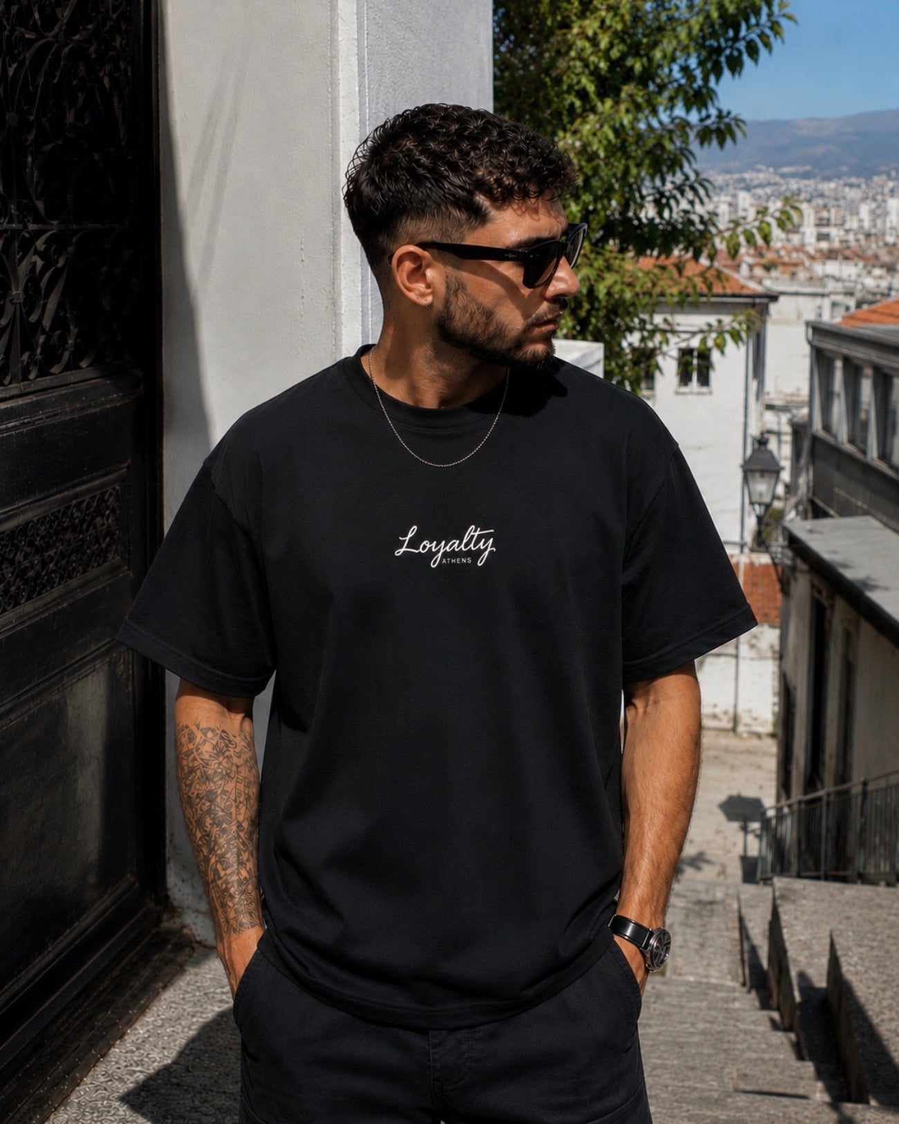 Black Heavy Luxury T-Shirt | Dostoevsky Quote