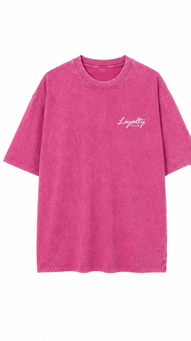 Fuchsia Stone Washed T-Shirt | ChatGPT
