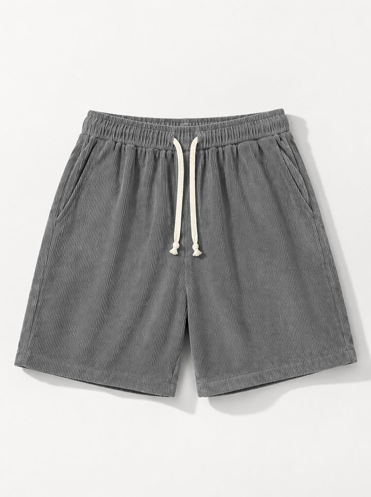 Corduroy Shorts - Grey