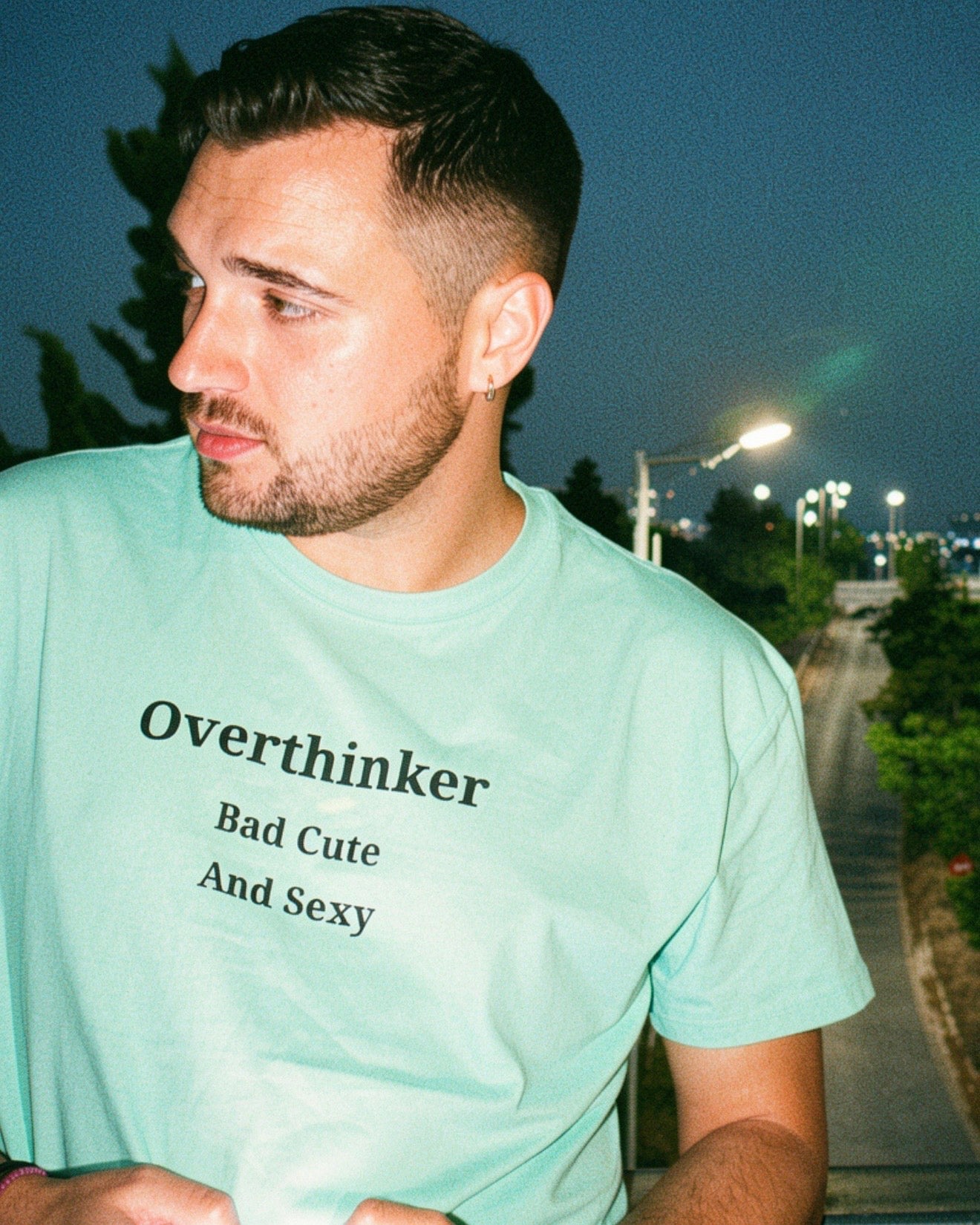 Mint Green T-Shirt | Overthinker