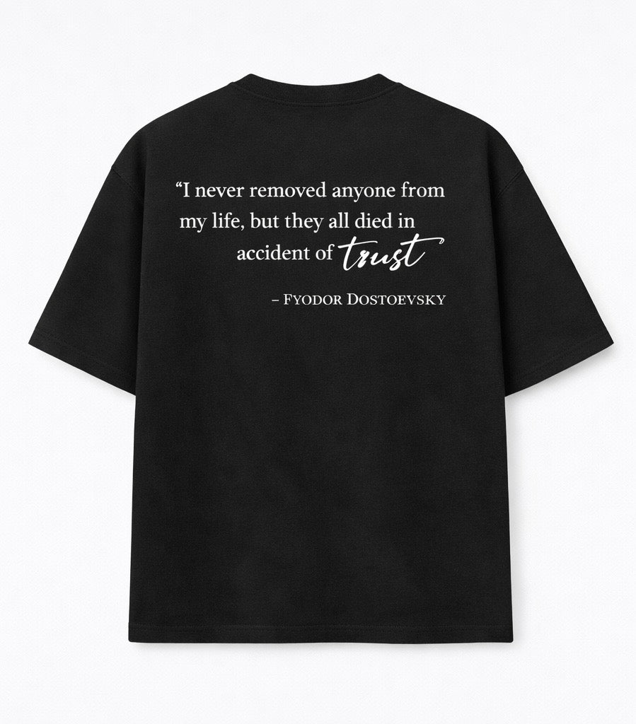 Heavy Luxury Tee - Black | Dostoevsky Quote