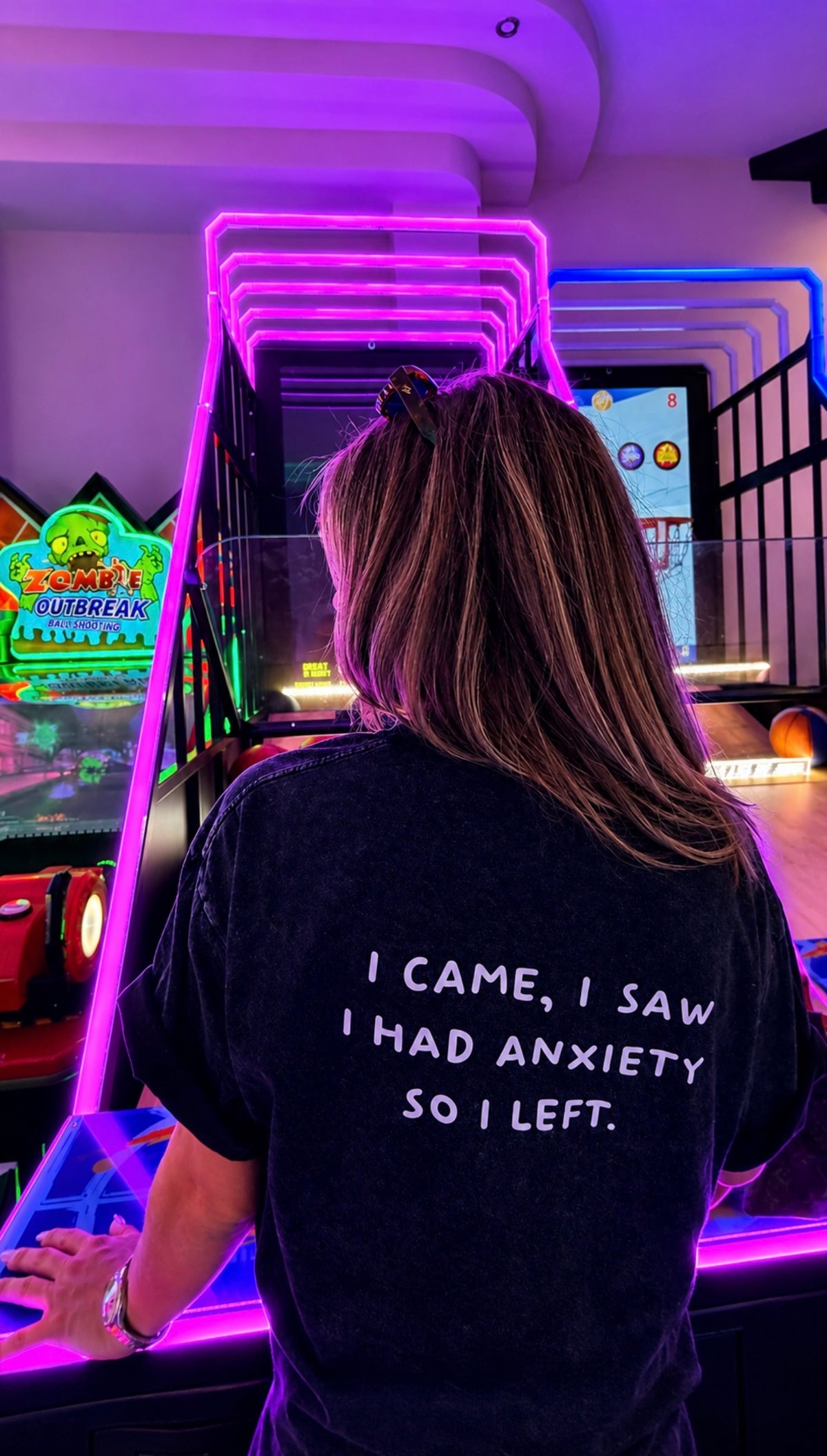 Black Stone Washed T-Shirt | Anxiety