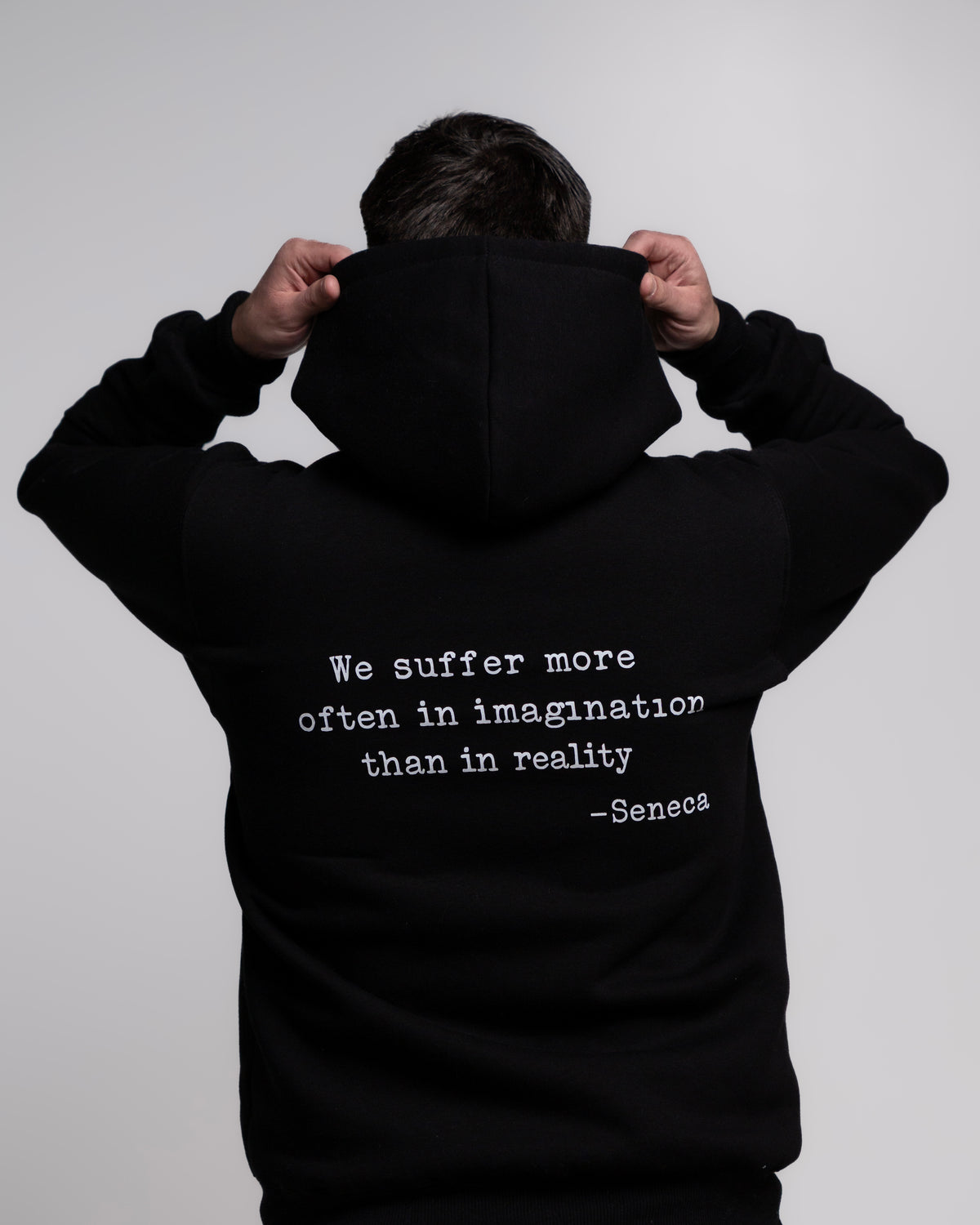 Black Hoodie | Seneca Quote