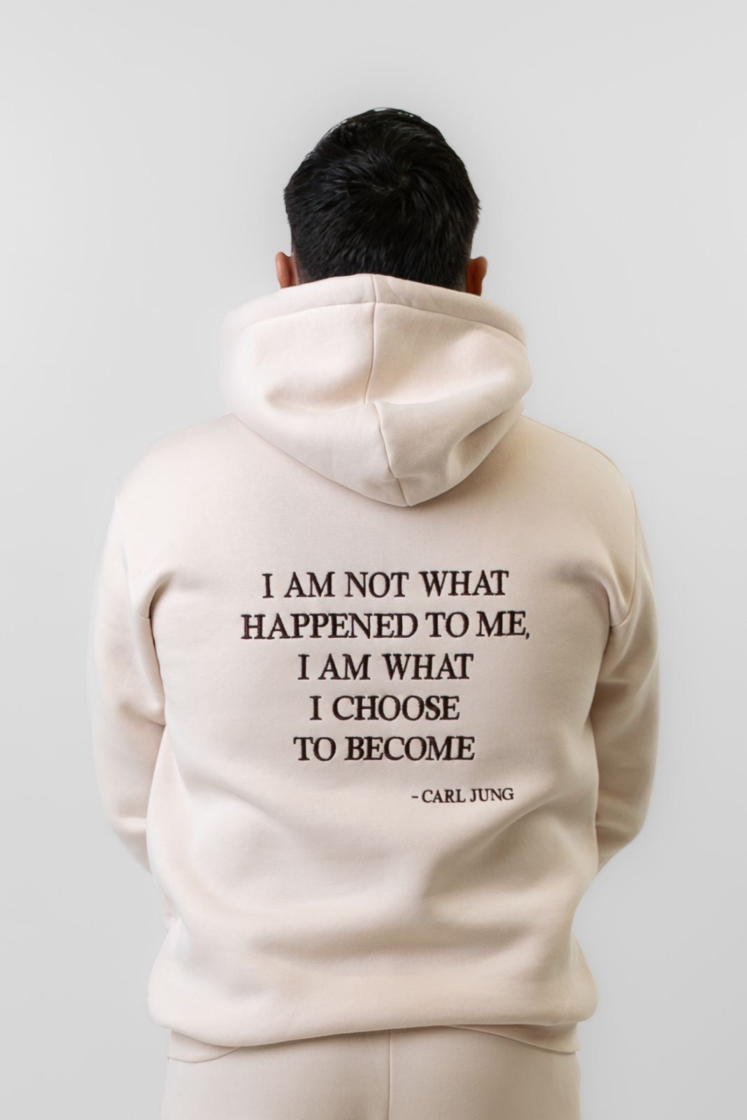 Cream Hoodie - Carl Jung Quote