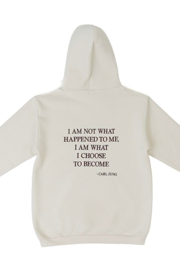 Cream Hoodie - Carl Jung Quote