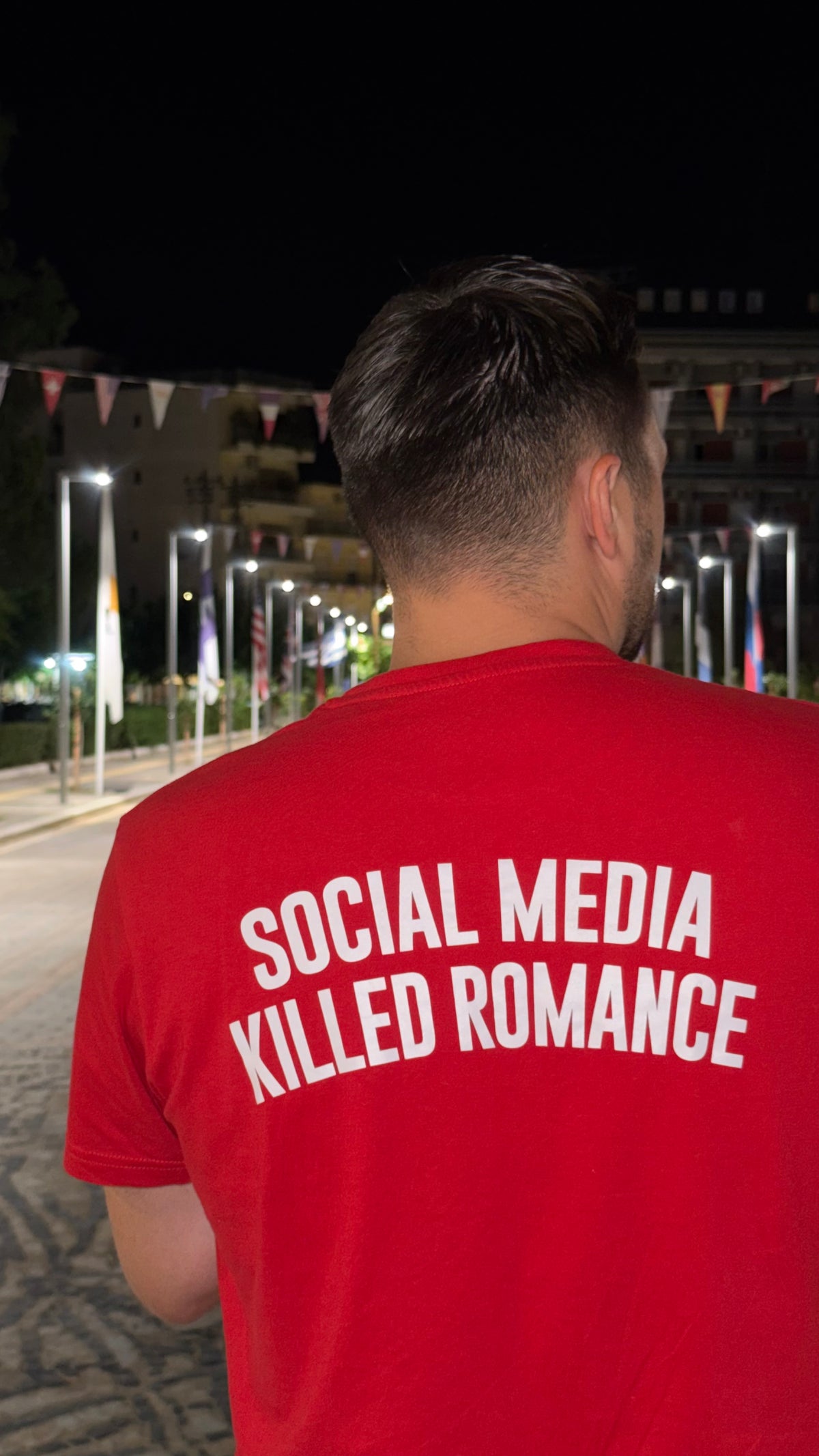 Red T-Shirt | Social Media Killed Romance