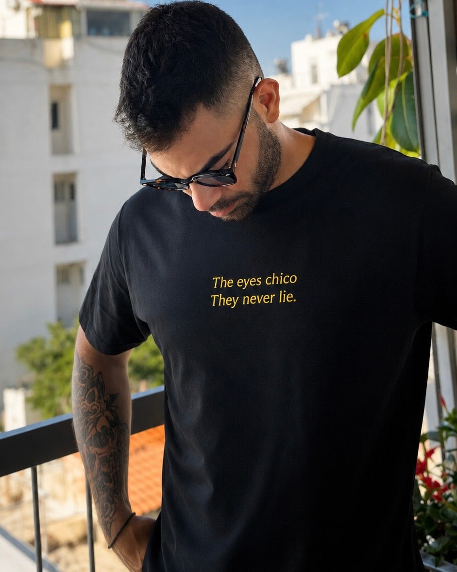 The eyes Chico | Black T-Shirt