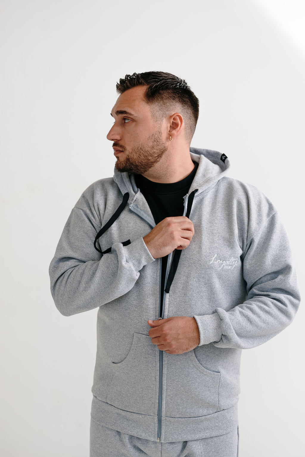 Loyalty Essential Zip Hoodie – Grey | Loyalty Athens