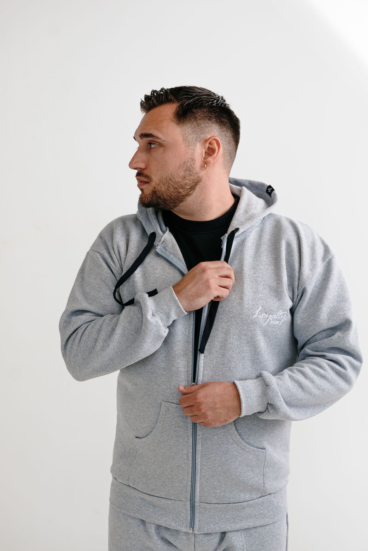 Loyalty Essential Zip Hoodie – Grey | Loyalty Athens