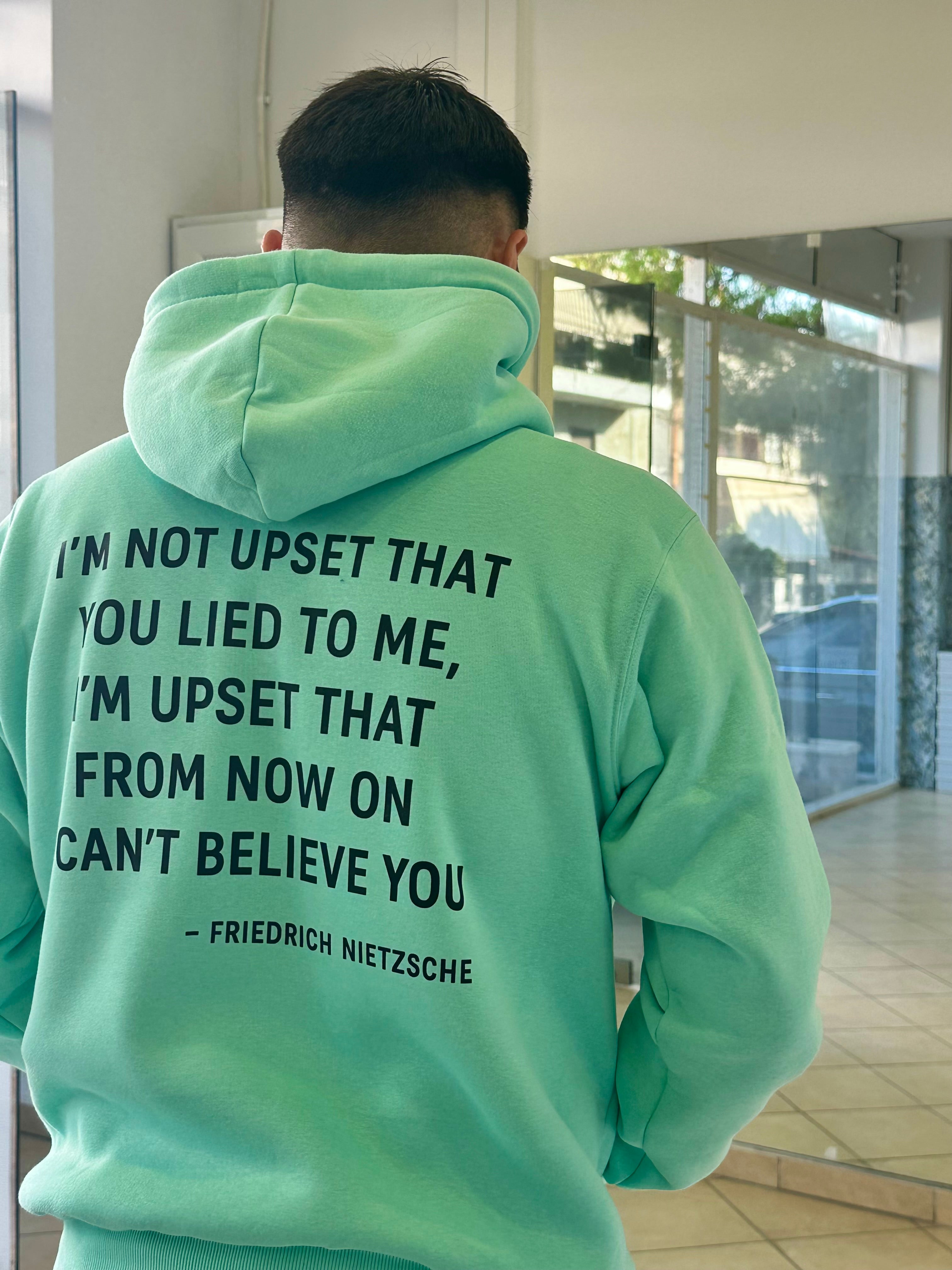 Mint Green Hoodie – Nietzsche Quote