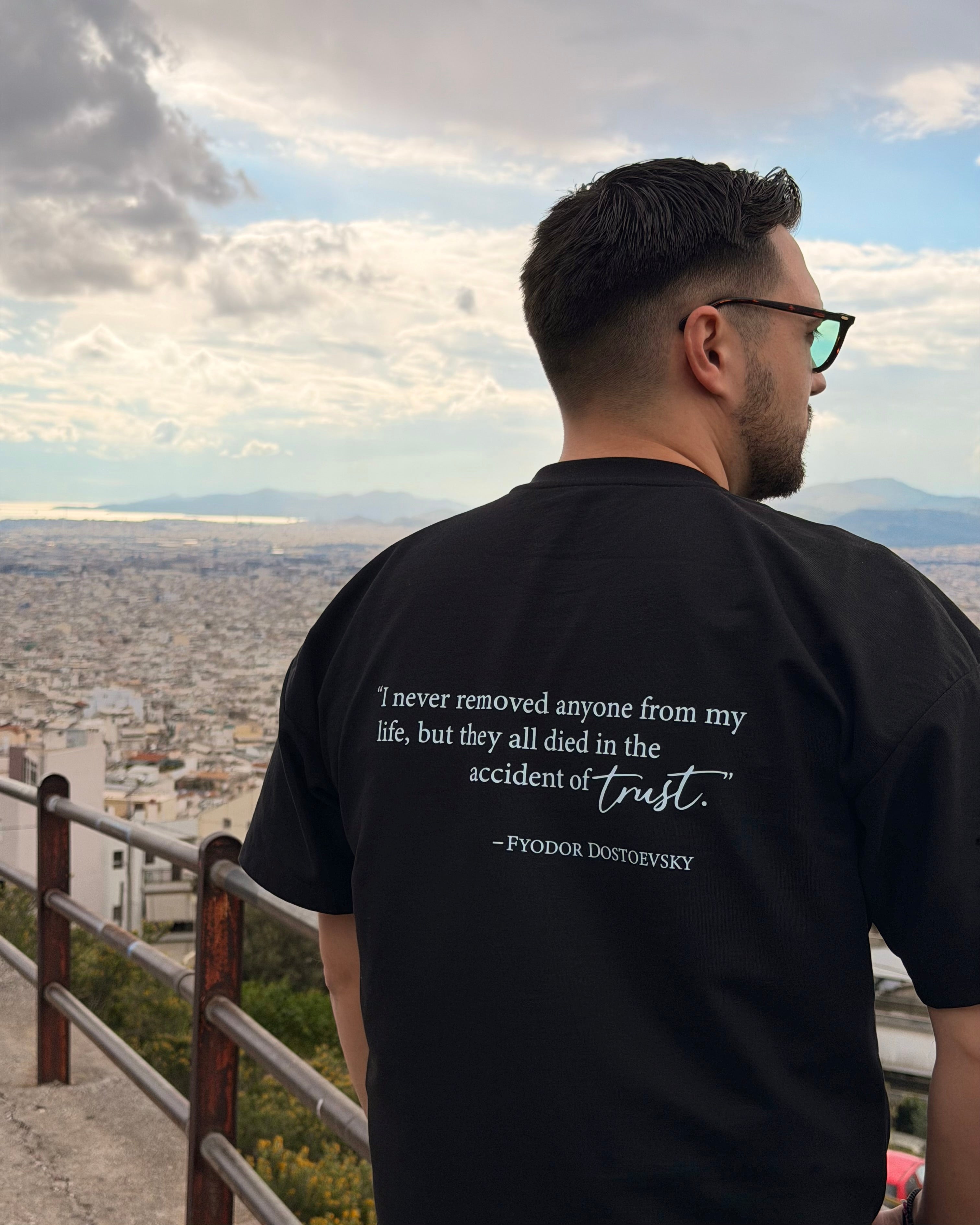 Heavy Luxury Tee - Black | Dostoevsky Quote