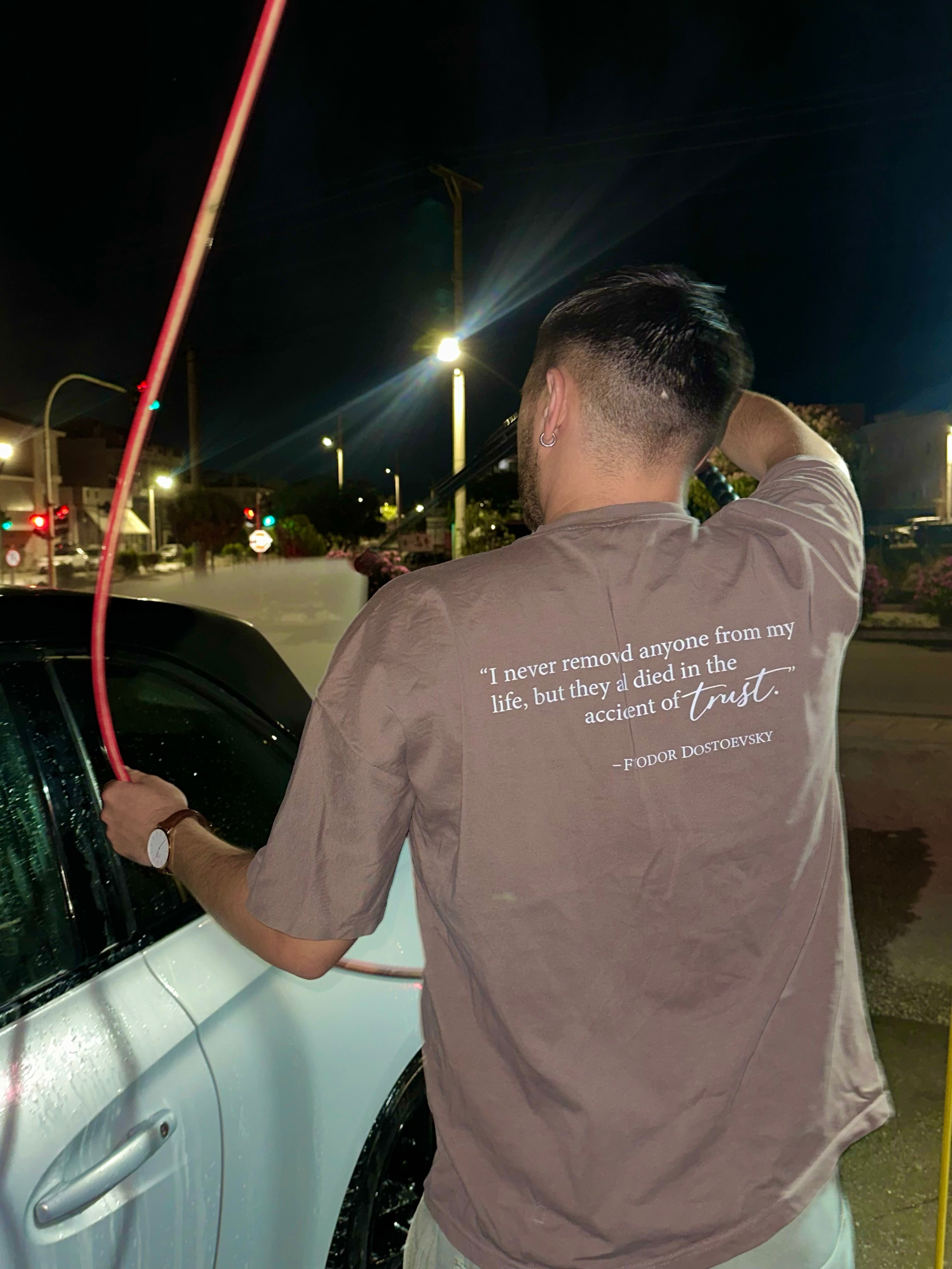 Ultra Heavy Tee - Elephant | Dostoevsky Quote
