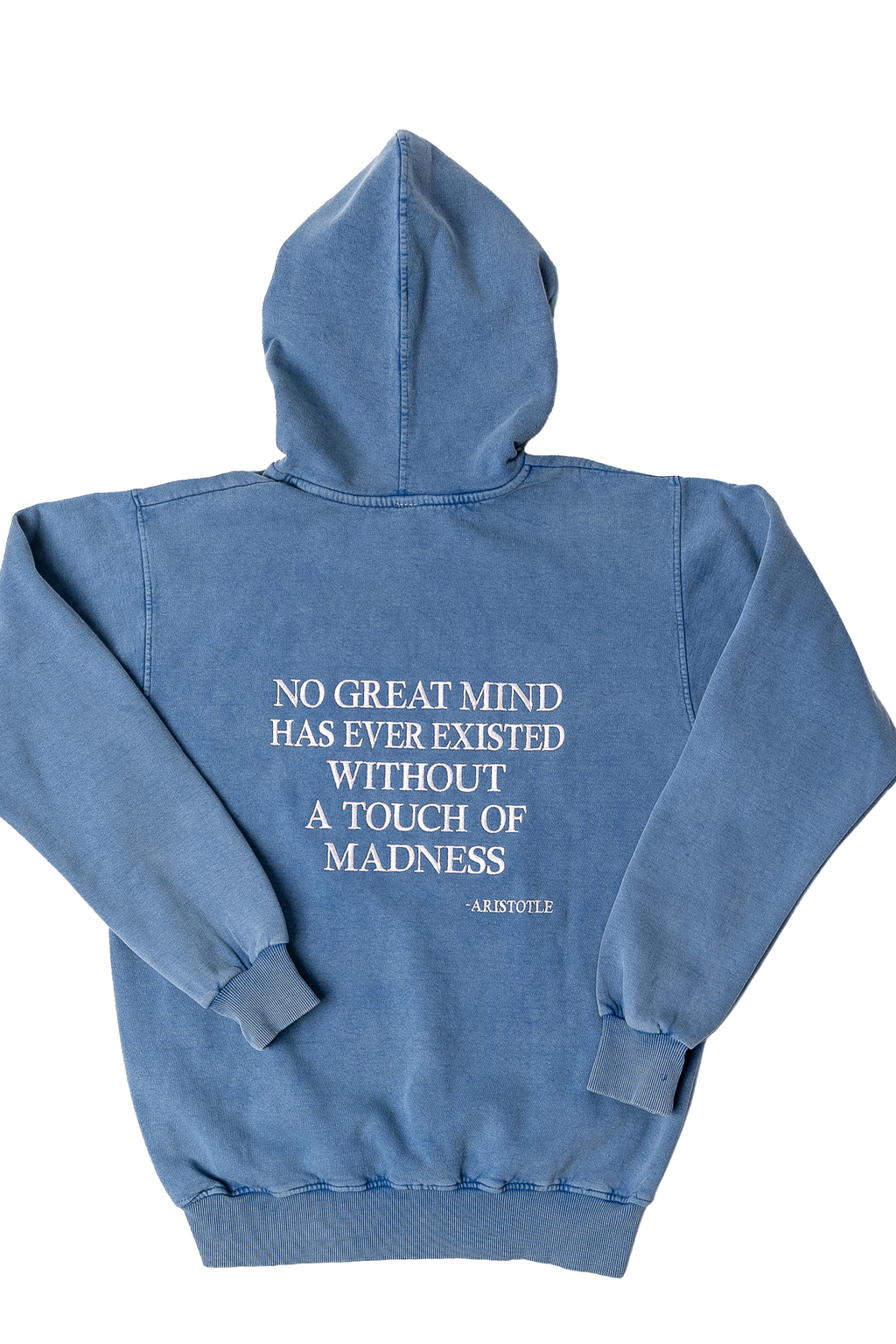Denim Hoodie – Aristotle Quote