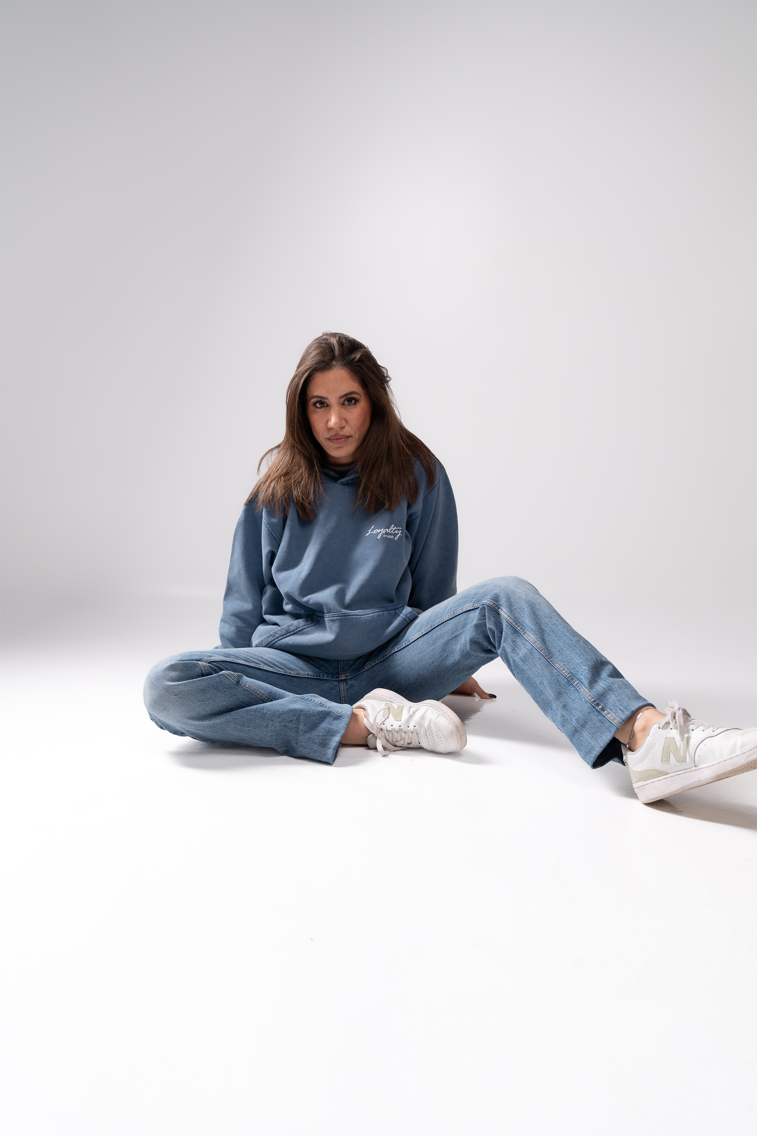 Denim Hoodie – Aristotle Quote