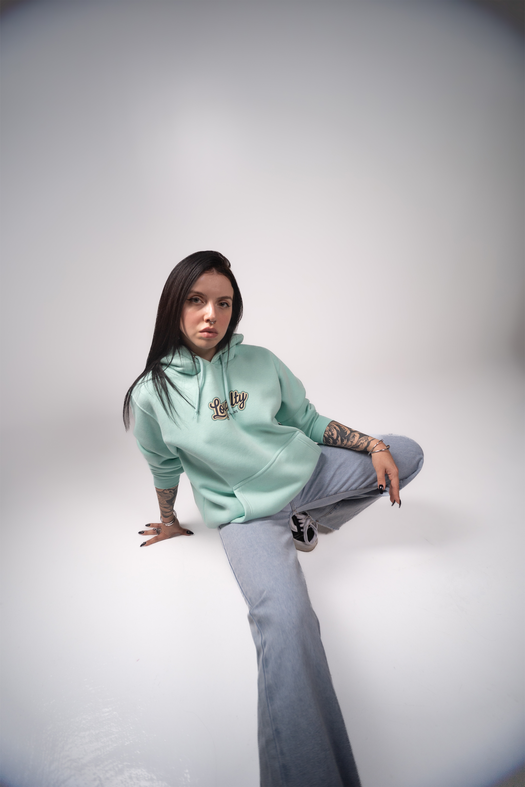 Mint Green Hoodie – Nietzsche Quote