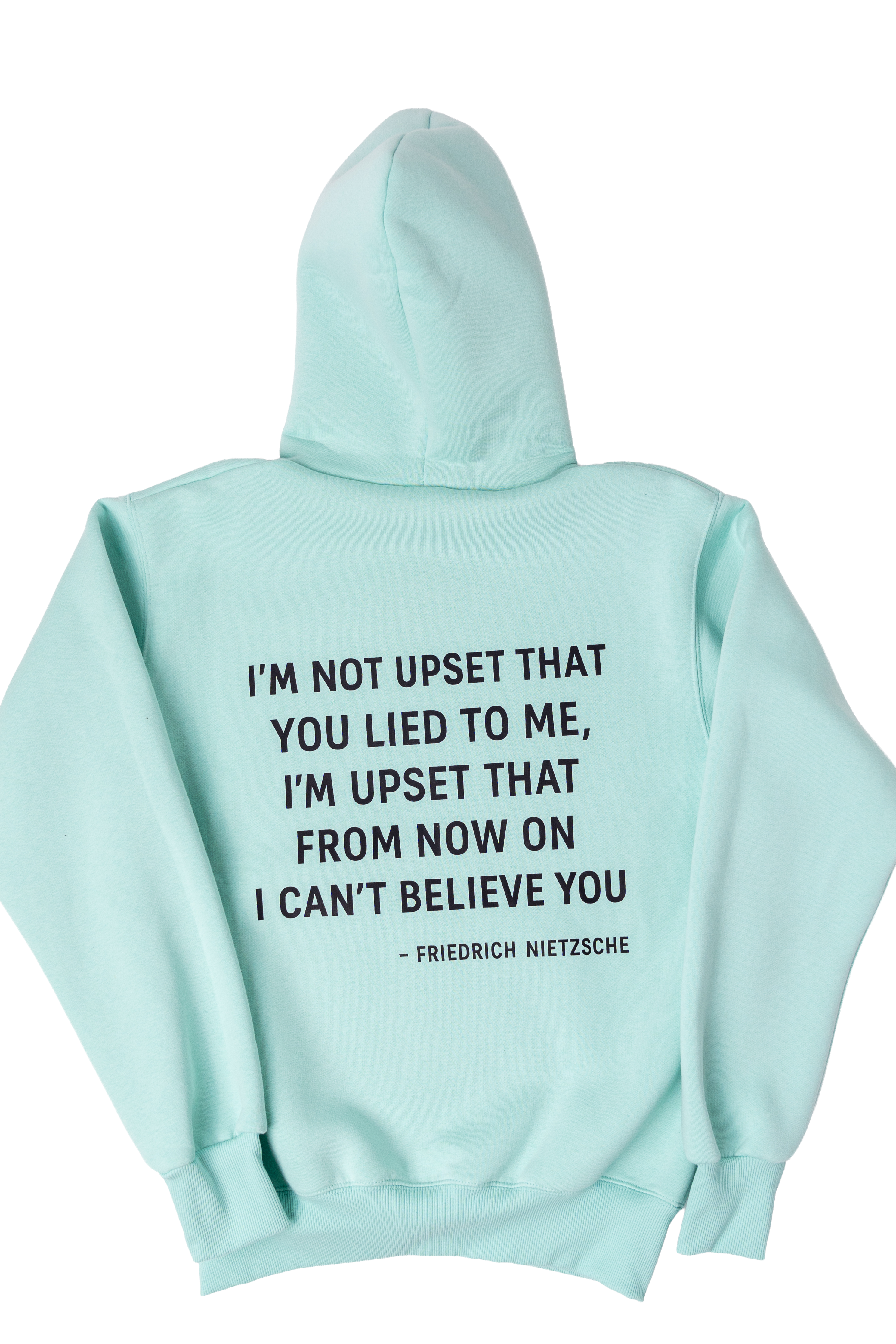 Mint Green Hoodie – Nietzsche Quote