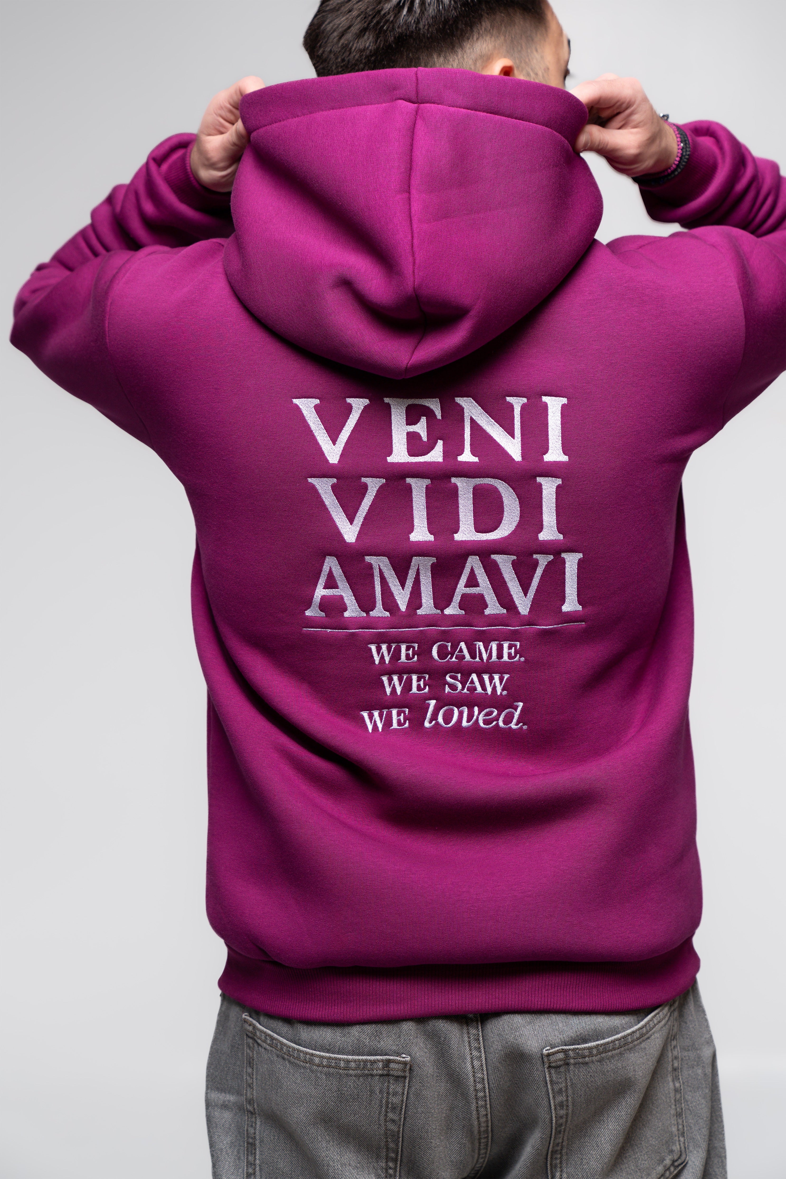 Magenta Hoodie – Veni Vedi Amavi