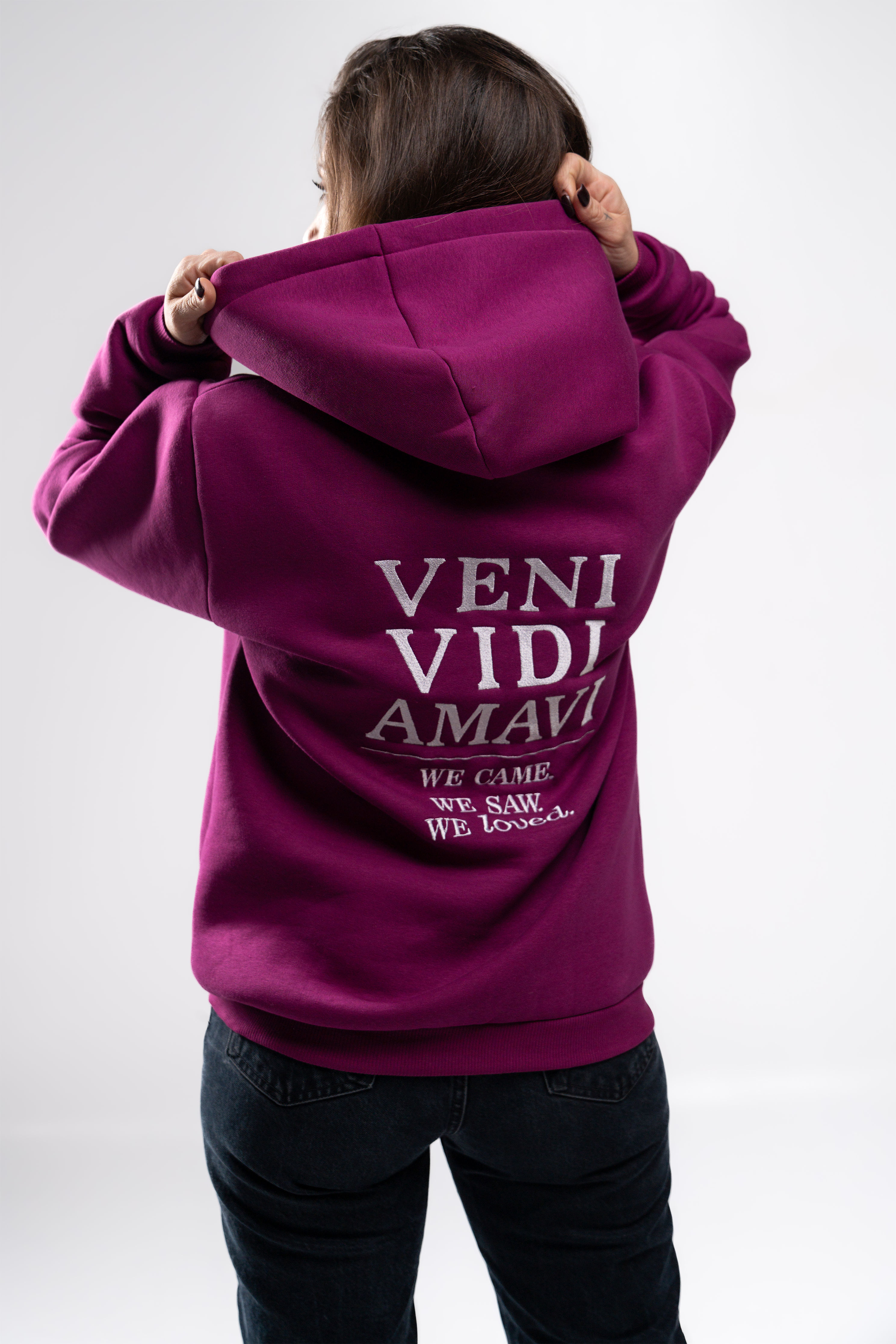 Magenta Hoodie – Veni Vedi Amavi